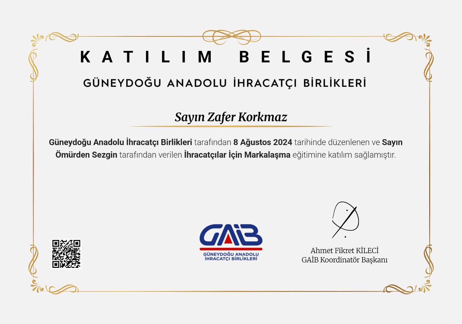 Export Development Series II - Southeastern Anatolian Exporters' Association (GAİB)